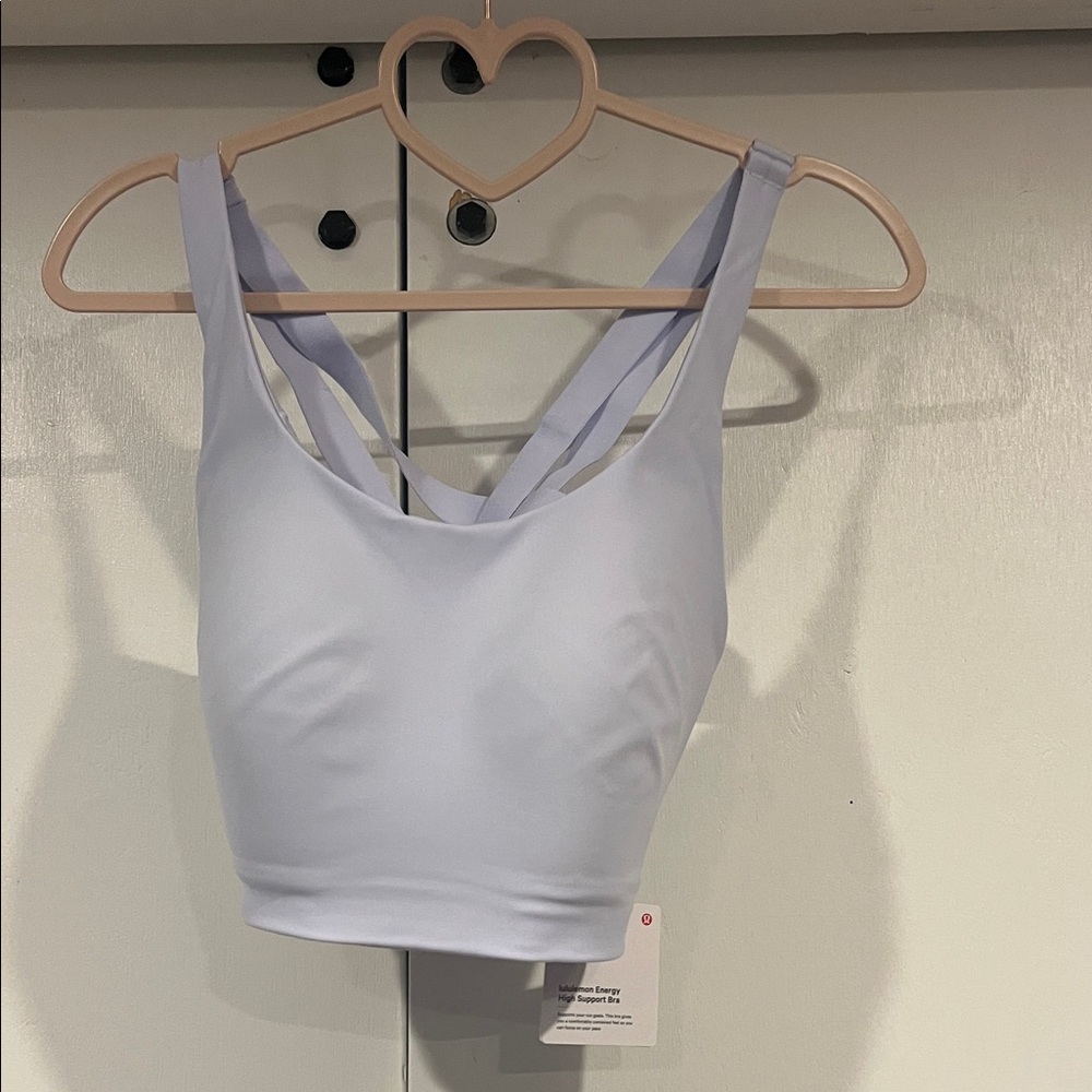 Lululemon Energy Light Lavender Strappy Sports Bra